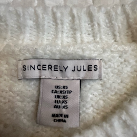 Sincerely Jules chunky knit cropped sweater - Picture 3 of 6